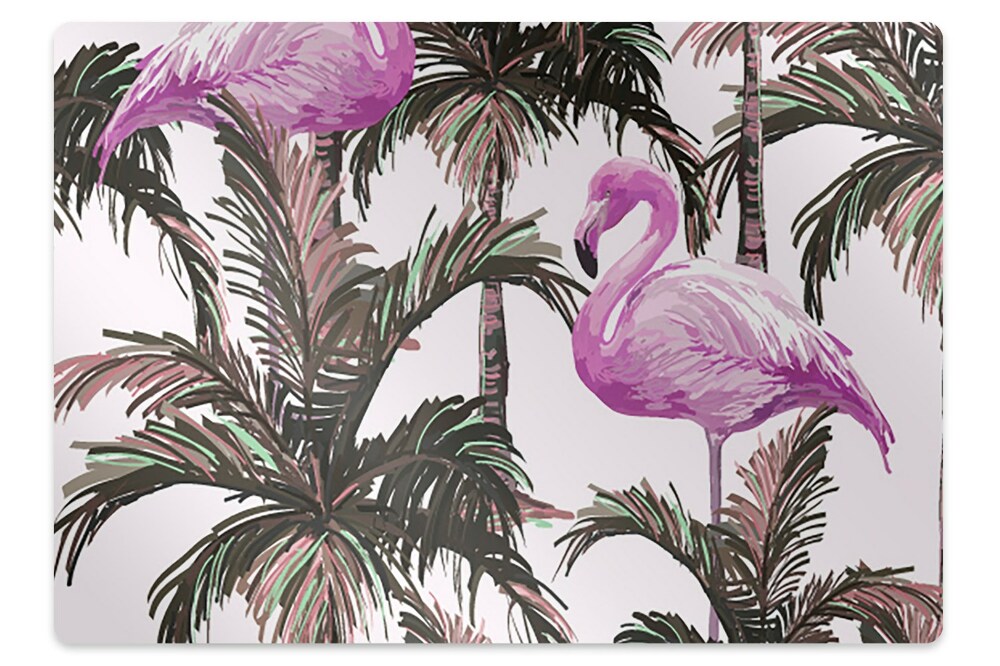 Tapis bureau Beaux oiseaux dans les palmiers