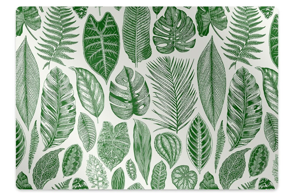 Tapis protection sol Feuilles de palmier