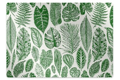 Tapis protection sol Feuilles de palmier