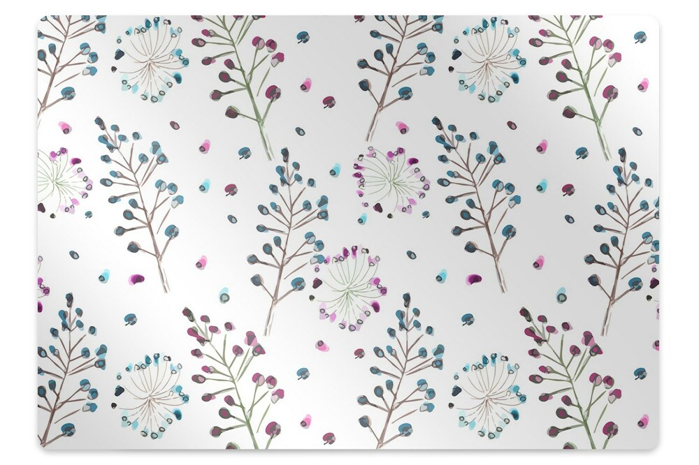 Tapis bureau Motif floral
