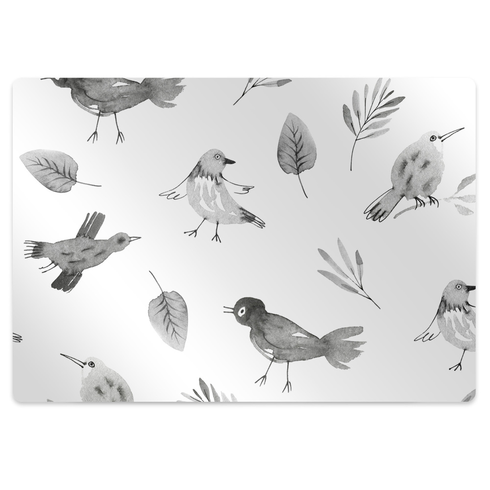Tapis de chaise Oiseaux illustrés