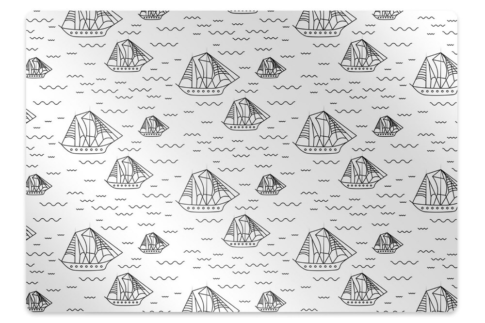 Tapis fauteuil bureau Bateaux à voiles sur l'eau