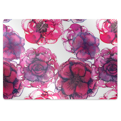 Tapis pour chaise de bureau Fleurs de roses