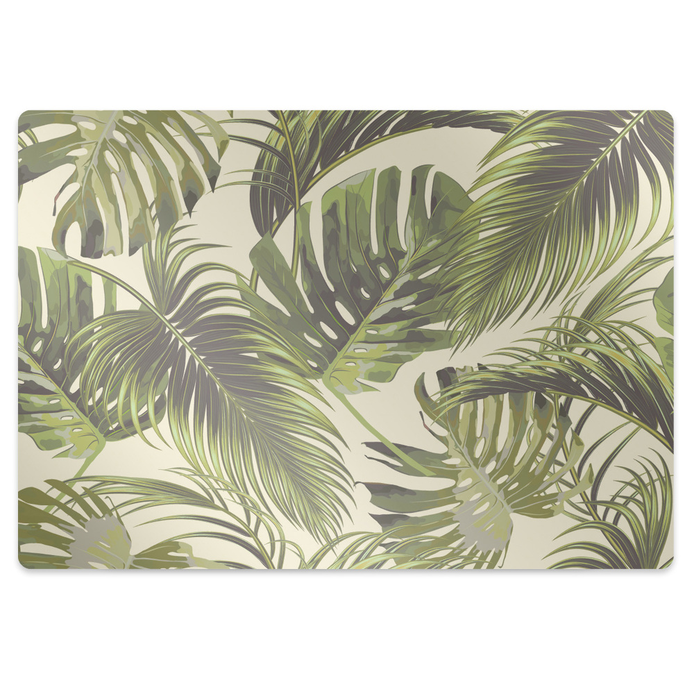Tapis bureau Feuilles exotiques