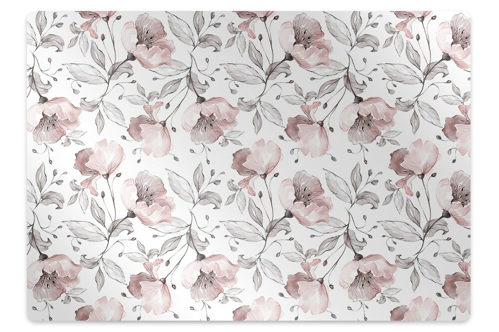 Tapis pour chaise de bureau Coquelicots peints