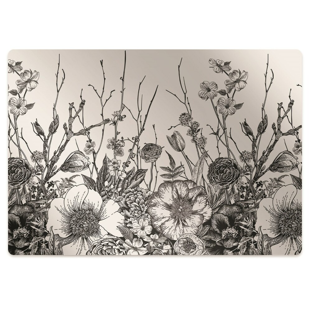 Tapis de chaise Champ de fleurs