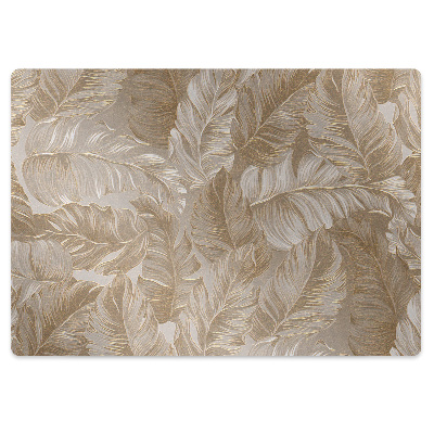 Tapis de protection de sol Feuilles dorées