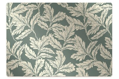 Tapis protection sol Belle feuille