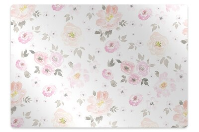 Tapis protège sol Fleurs en aquarelle