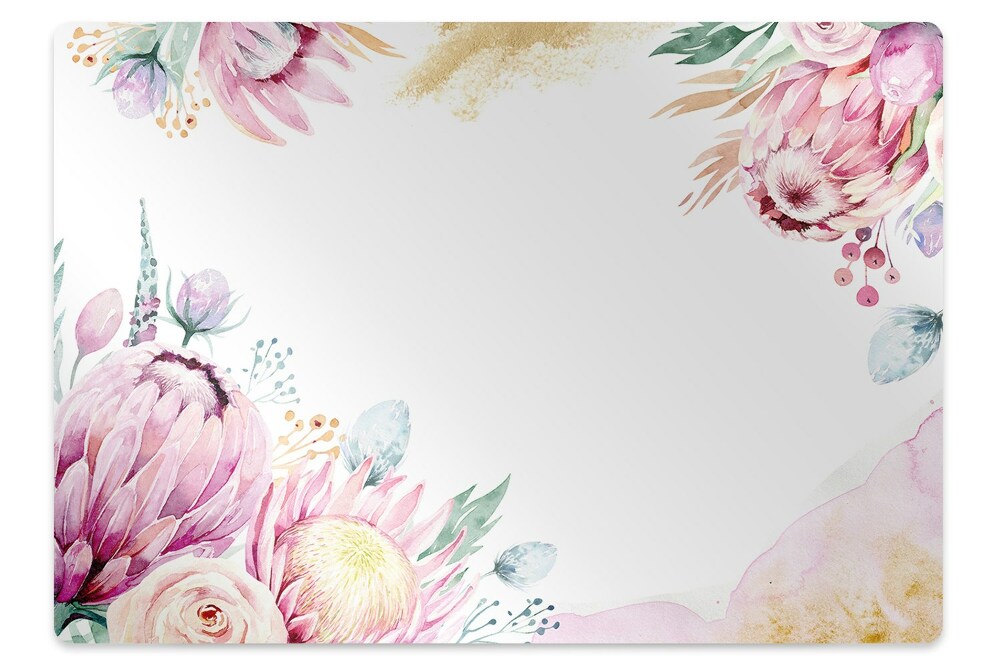 Tapis pour chaise de bureau Motif floral élégant