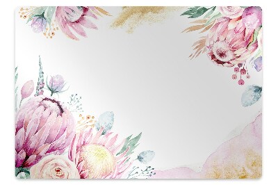 Tapis pour chaise de bureau Motif floral élégant