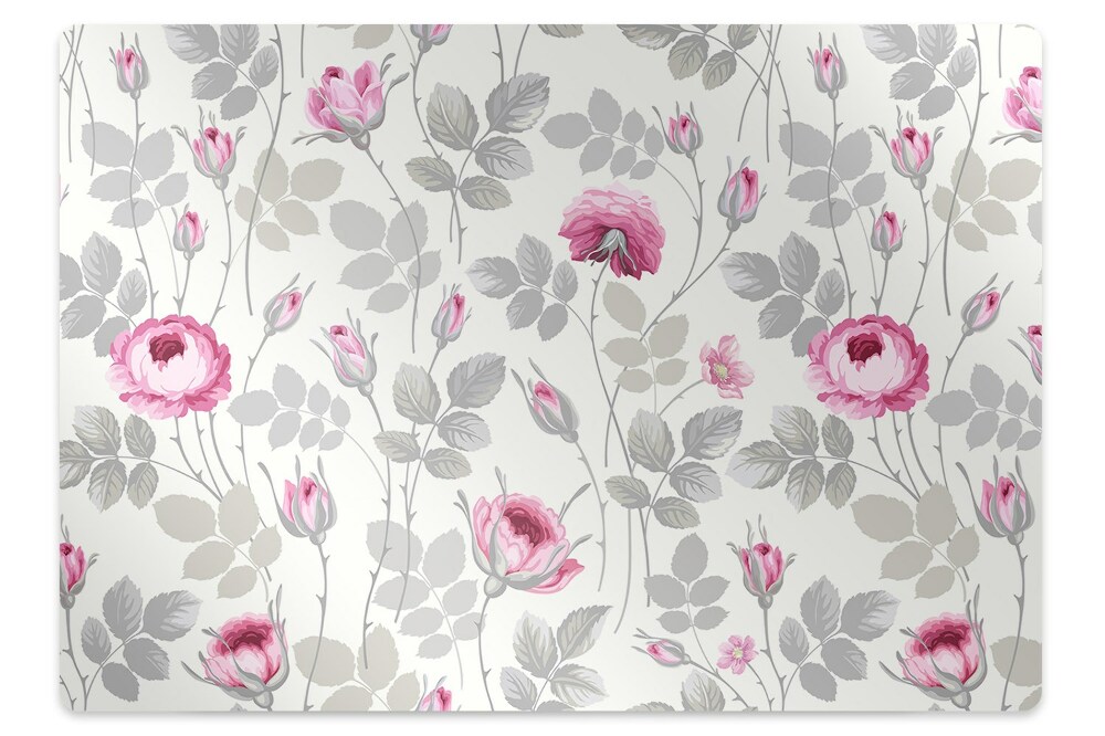 Tapis de chaise Fleurs roses pastel