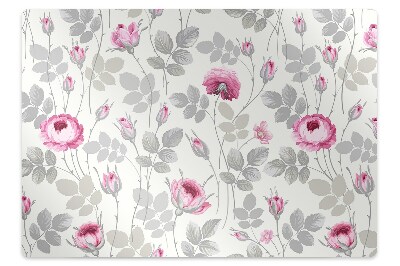 Tapis de chaise Fleurs roses pastel
