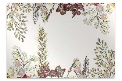 Tapis fauteuil bureau Fleurs des champs