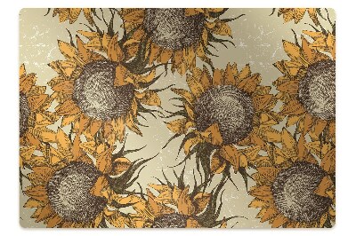 Tapis de protection de sol Tournesols vintage