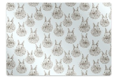 Tapis de protection de sol Dessin d'un lapin