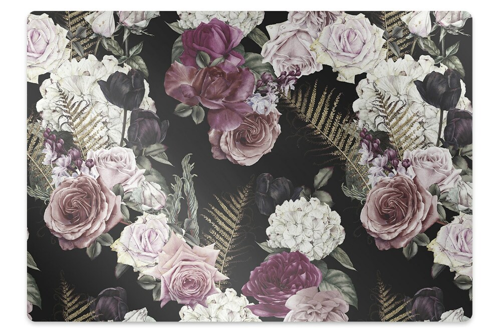 Tapis protège sol Fleurs romantiques