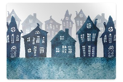 Tapis de chaise de bureau Ville à la nuit tombée