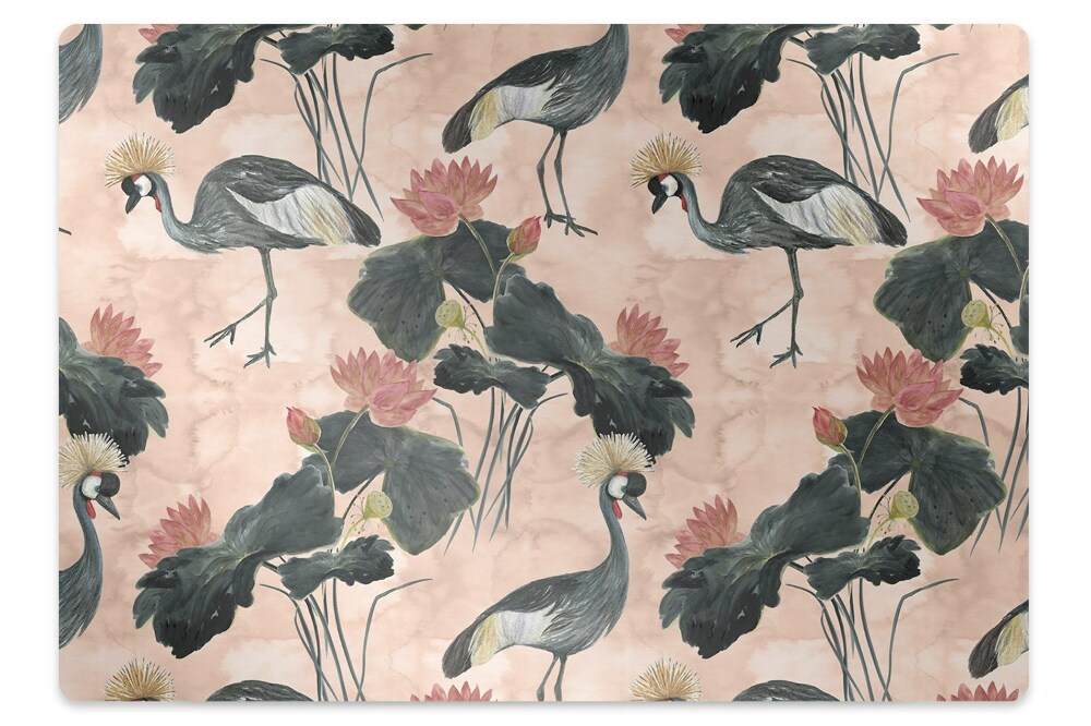 Tapis de protection de sol Grues de la culture chinoise