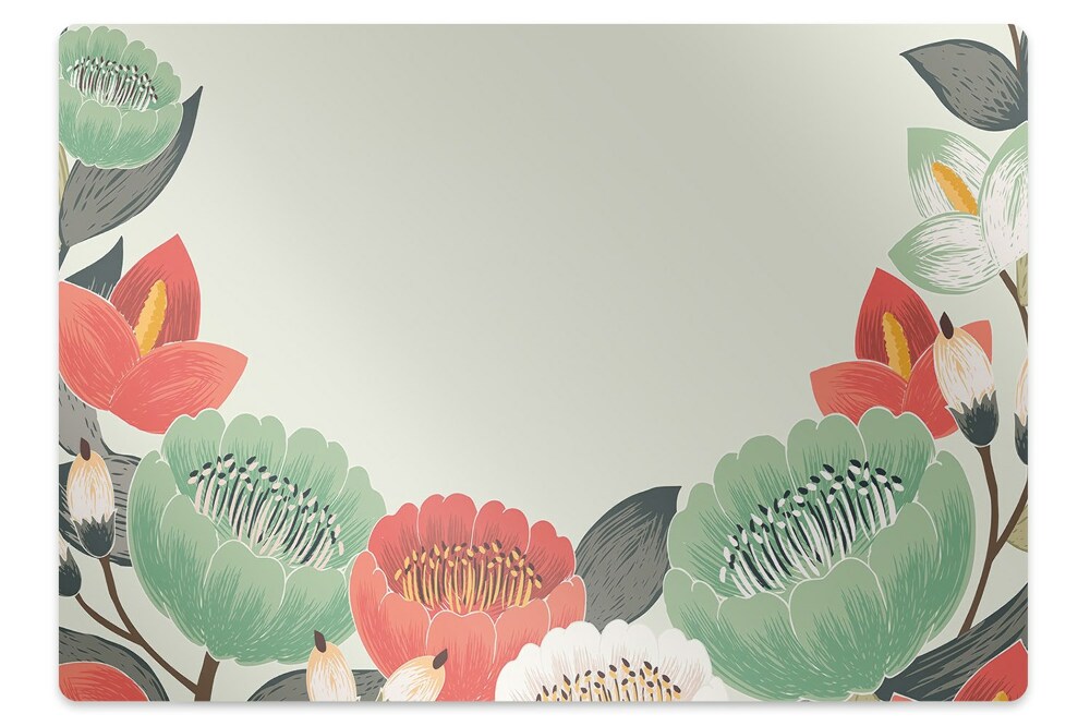 Tapis protection sol Fleurs de printemps