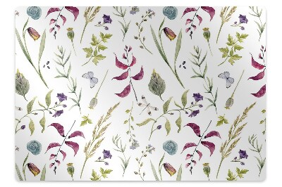 Tapis pour chaise de bureau Fleur botanique