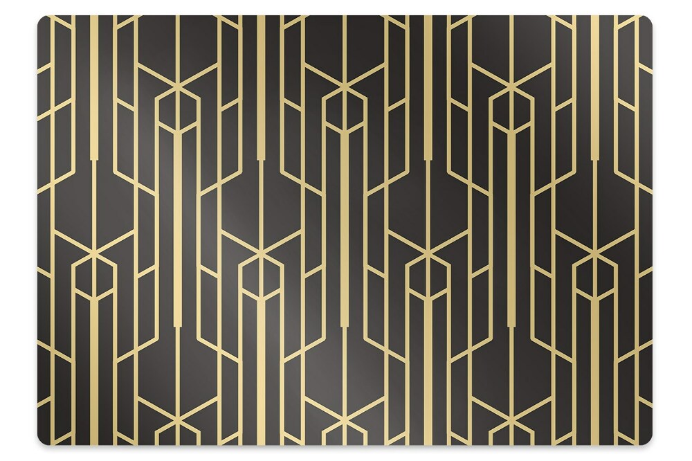 Tapis protection sol Motif jaune