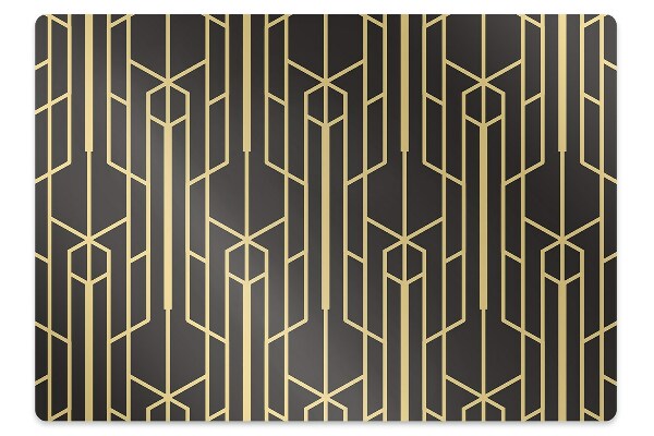 Tapis protection sol Motif jaune