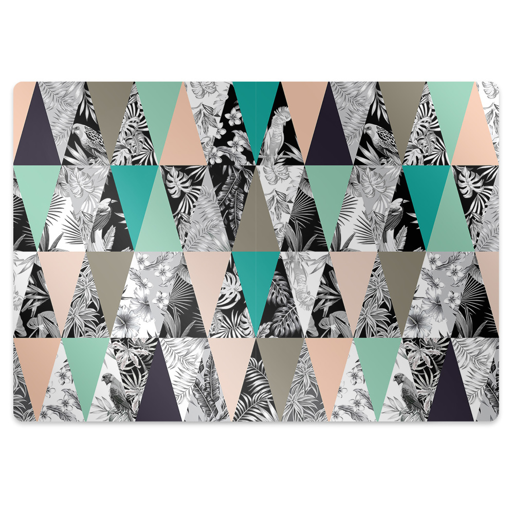 Tapis protège sol Patchwork exotique