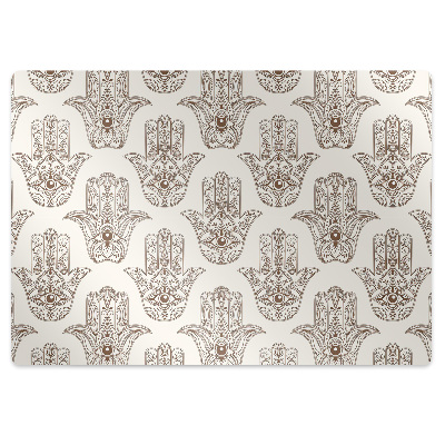 Tapis protège sol Signe marron