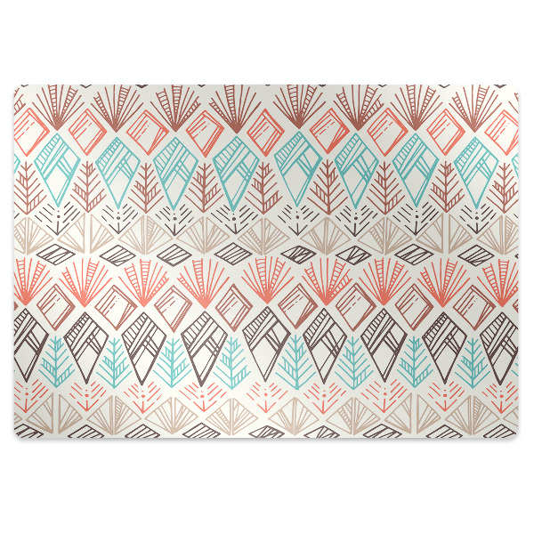 Tapis pour chaise de bureau Motif folklorique