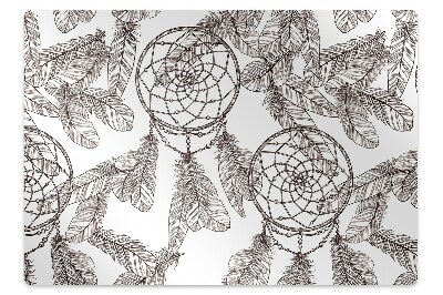 Tapis fauteuil bureau Motif boho familier