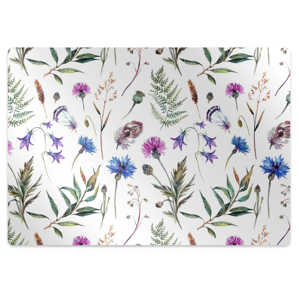 Tapis pour chaise de bureau Fleurs des prés