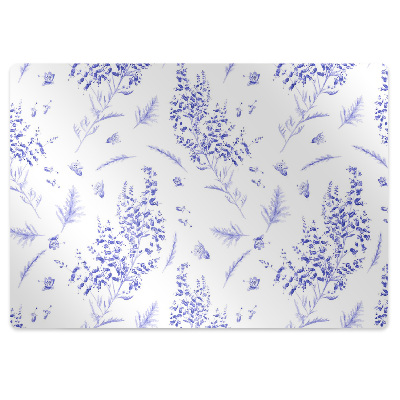 Tapis pour chaise de bureau Lavande à l'aquarelle