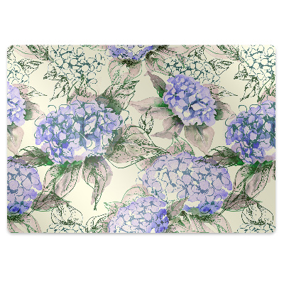 Tapis de chaise Fleurs d'hortensia