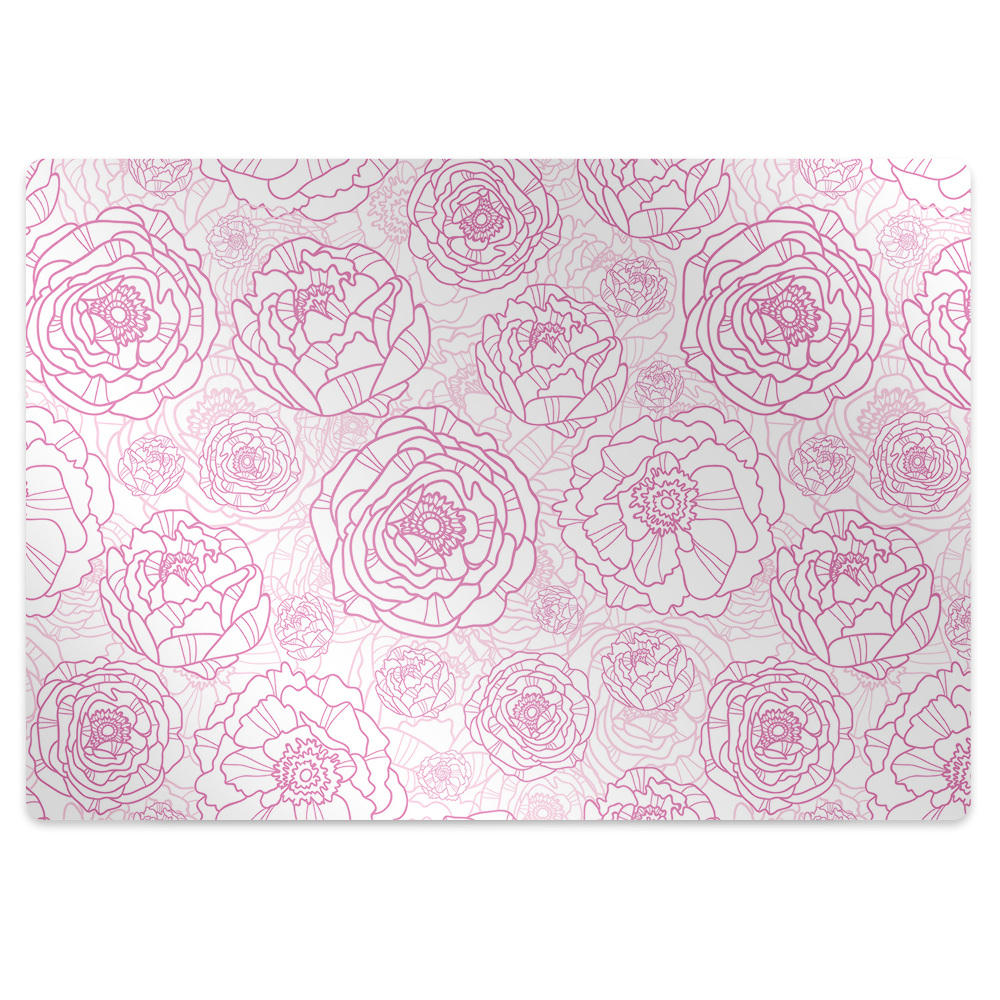 Tapis protège sol Fleurs lumineuses