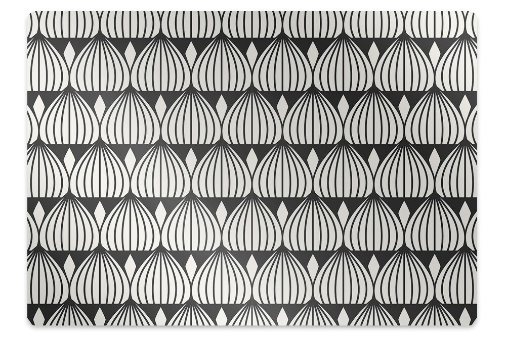 Tapis de chaise de bureau Motif rétro