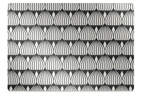 Tapis de chaise de bureau Motif rétro