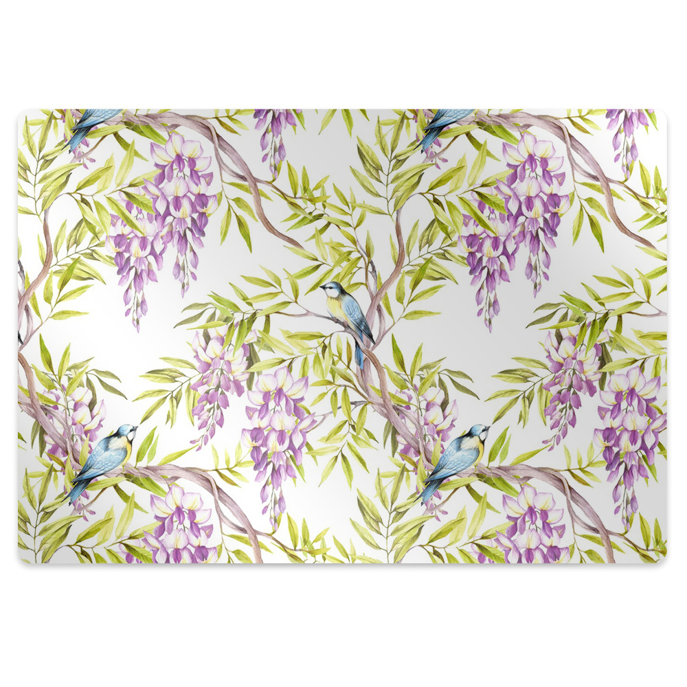 Tapis bureau Oiseaux dans la forêt