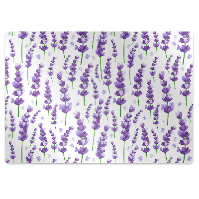 Tapis pour chaise de bureau Fleurs violettes