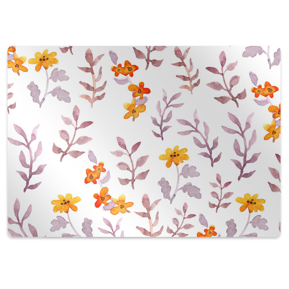 Tapis protège sol Fleurs dans un tableau