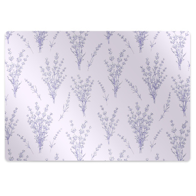 Tapis bureau Fleurs de lavande