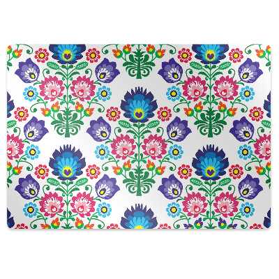 Tapis de chaise de bureau Motif folklorique