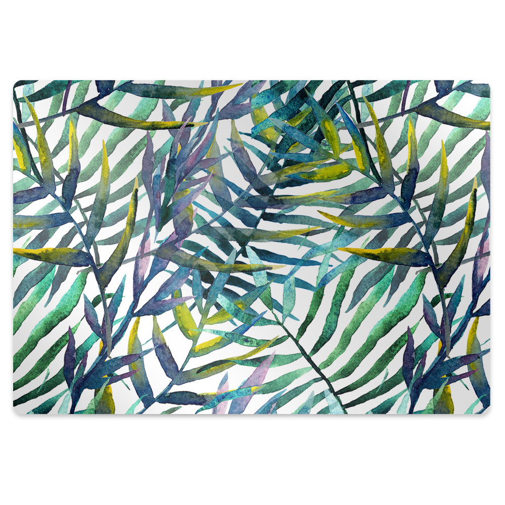 Tapis protection sol Feuilles exotiques