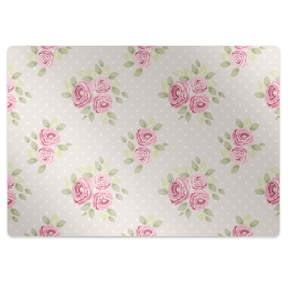 Tapis de chaise Fleurs anglaises roses