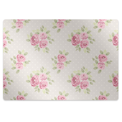 Tapis de chaise Fleurs anglaises roses