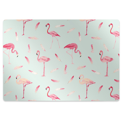 Tapis de chaise de bureau Beaux oiseaux et plumes