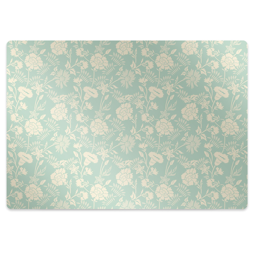 Tapis bureau Fleurs blanches