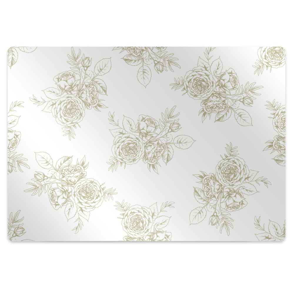 Tapis pour chaise de bureau Rose délicate