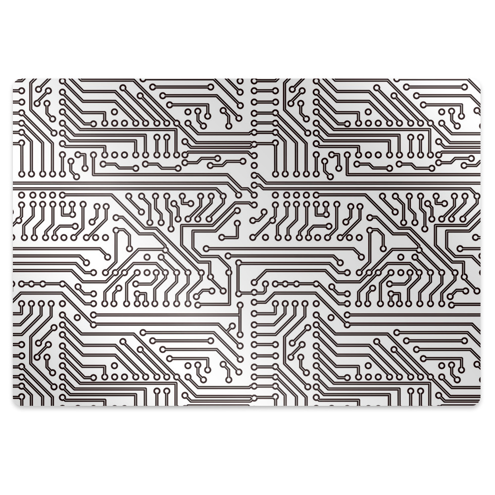 Tapis de chaise de bureau Circuit électronique