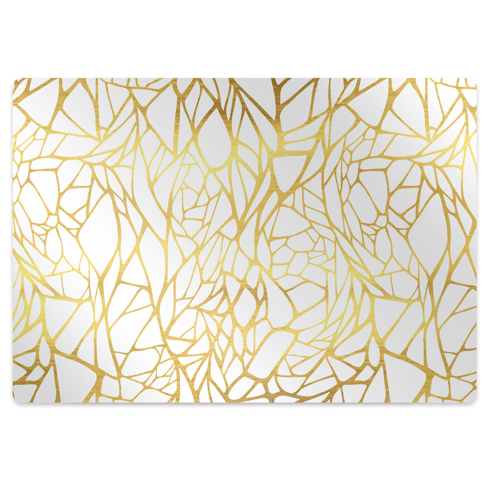 Tapis pour chaise de bureau Motif or